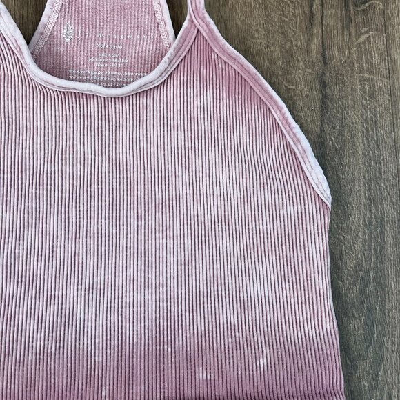 Free People Movement Happiness Runs Crop Tank Women's Pink Crop-top Sz XS/S - Picture 4 of 8